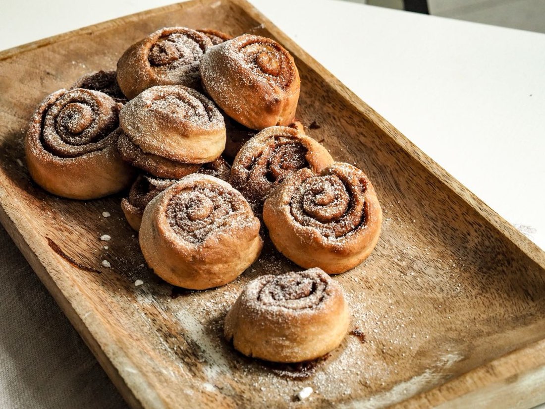 Danska kanelbullar med mycket smör